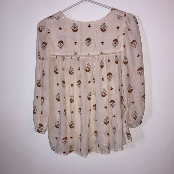 Louizon beige pattern blouse - Picture 5 of 6